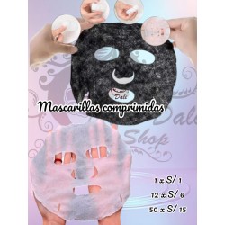 Mascarillas comprimidas