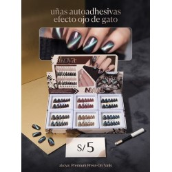 Uñas autoadhesivas Ojo de gato