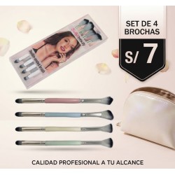 Set de 4 brochas dobles