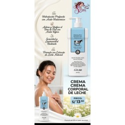 Crema corporal de leche
