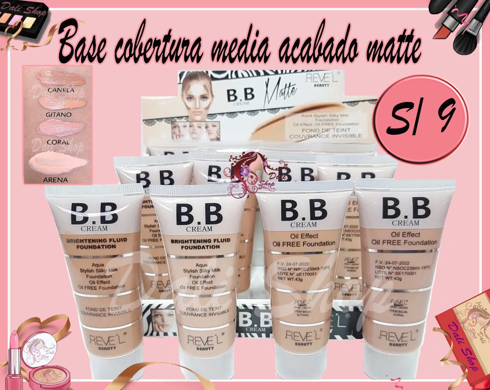 Base de maquillaje (Bb cream) Revel - Dali Shop Peru